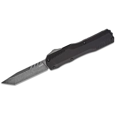 KER9000T image(0) - Kershaw Livewire Tanto Out-The-Front Automatic OTF internal Lock  Tanto Blade EDC Folding Knife - Black - $1000 Min Vendor Direct Auto Knives Only. Cannot Ship to CA, CT, DE, MN. Contact Sales Rep.