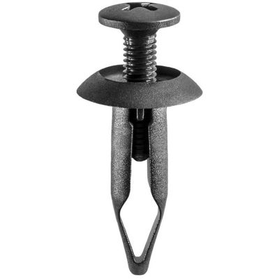 AVCAP14992 image(0) - AUVECO AP14992 Push/Screw-Type with Closed End Retainer, 19/32 in Dia Head x 29/32 in L Stem, Nylon, Black
