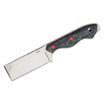 CRK4037 image(0) - CRKT (Columbia River Knife) Razel D2 Satin Plain Blade Fixed Blade Knife with Sheath Micarta Handle - Silver