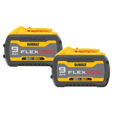 DWTDCB609-2 image(0) - DeWalt 20V/60V MAX* FLEXVOLT &reg; 9Ah Battery (2 PK)