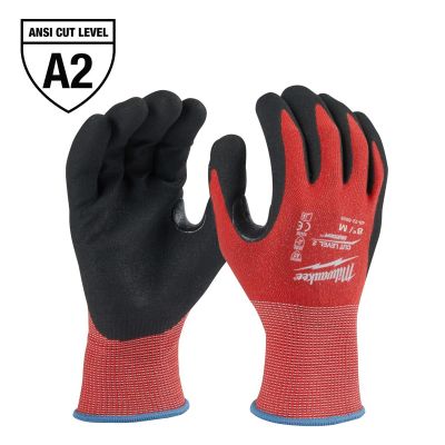 MLW48-22-8926 image(0) - Milwaukee Tool Cut Level 2 Coated Nitrile Dipped Gloves - M
