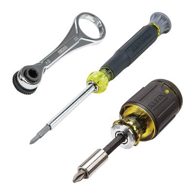 KLE85446BLK image(0) - Klein Tools Blackout Screwdriver Set, 6-Piece