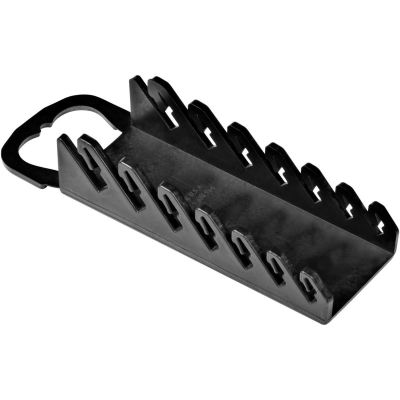 ERN5073 image(0) - Ernst Mfg. 7 Tool GRIPPER Stubby Wrench Organizer - Black