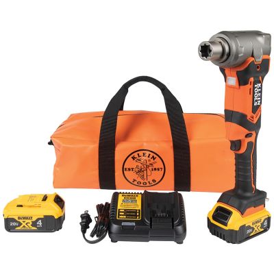 KLEBAT20LW1 image(0) - Klein Tools 90-Degree Impact Wrench Kit