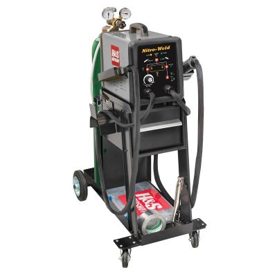 HSA8100 image(0) - H&S AutoShot UNI-8100 Nitrogen Plastic Welding System Built-in Compressor, 2-Torch, Cart and Gas Cylinder