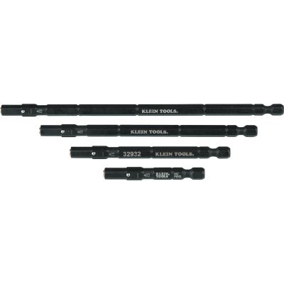 KLE32950 image(0) - Klein Tools Hollow Magnetic Color-Coded Ratcheting Power Nut Drivers, 6-Piece