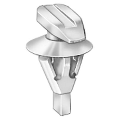 AVC19749 image(0) - AUVECO 19749 Double Head Type 3 Weatherstrip Retainer, (5 x 15 mm Dia Bottom) Head, Nylon, White