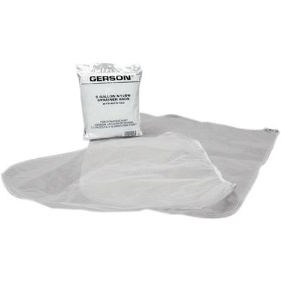GEC071207 image(0) - Gerson Co. 071207 Strainer Bag with Elastic Top, 5 gal, Nylon-knit