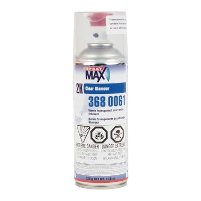 SMX3680061 image(0) - SprayMax 3680061 2K Glamour Clear Coat, 11.8 oz, High Gloss