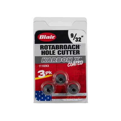 BLR11102KX image(0) - Blair 9/32" Karbon X Rotabroach Cutters - 3PK (11102KX)