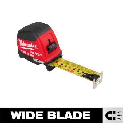 MLW48-22-1226M image(0) - Milwaukee Tool 8m/26ft Wide Blade Magnetic Tape Measure