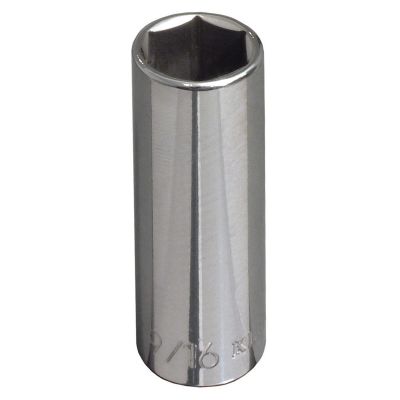 KLE65714 image(0) - Klein Tools 5/8-Inch Deep 6-Point Socket, 3/8-Inch Drive