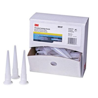 MMM8187 image(0) - 3M 08187 Threaded Cartridge Nozzle, Plastic, Opaque