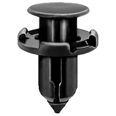 AVC20247 image(0) - AUVECO 20247 Push-Type with Drive Pin Fender and Bumper Retainer, 18 mm Dia Head x 12 mm L Stem, Nylon, Black