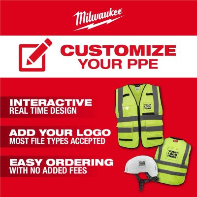MLW48-73-2255 image(1) - Milwaukee Tool Class 2 High Visibility Orange Mesh One Pocket Safety Vest - S/M (ANSI/CSA)