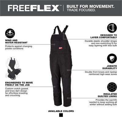 MLW262B-2XR image(1) - Milwaukee Tool FREEFLEX Insulated Bib Overalls