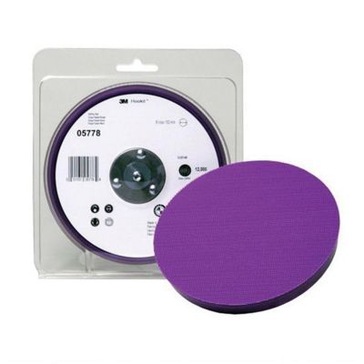 MMM5778 image(0) - 3M 05778 15 deg Disc Pad, 6 in Dia, 5/16 in - 24 TPI Arbor, Hook and Loop Attachment