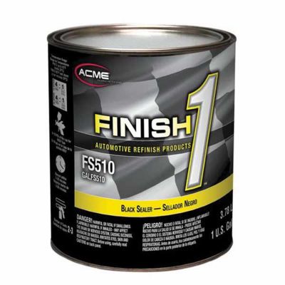 FNHFS510-1 image(0) - Finish 1 Automotive Refinish Products FS510-1 4.1 VOC Enamel Sealer Undercoat, 1 gal Can, Black