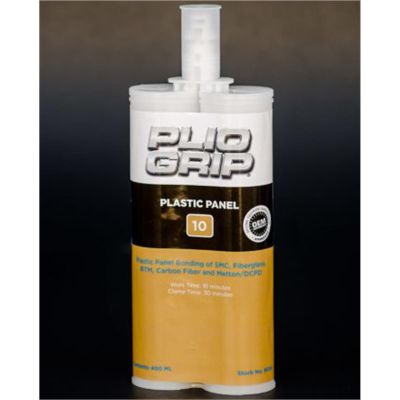 PLI8033 image(0) - PLIO-GRIP Plastic Panel 3 8033 Plastic Panel Bonding, 400 mL Cartridge, Beige (Part A), Green (Part B)
