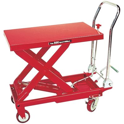 INT3904 image(0) - American Forge & Foundry Table Lift Cart - Hydraulic - 1,100 Lbs. Capacity