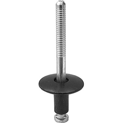 AVCAP18167 image(0) - AUVECO AP18167 Peel-Type Rivet, 1/4 in Dia x 3/32 to 19/32 in Grip Range, Aluminum Rivet/Steel Mandrel, Black