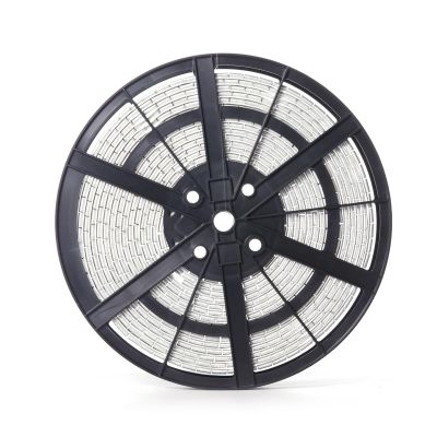 TMR7325-FE-10LB image(1) - Tire Mechanic's Resource .25oz Matte Silver Steel Adhesive Tape Wheel Weights with Easy Peel Tape.