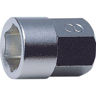 KKN150-10H-8 image(0) - Ko-ken USA 150.10H-8 10mm Hex Dr. Socket 8mm 6 point Length 15.5mm