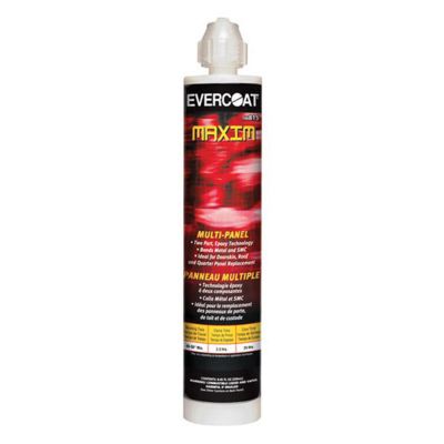 FIB815 image(0) - Fibre glass Evercoat MAXIM 100815 Multi-Panel Bonding Adhesive, 250 mL Cartridge, Black, Paste, 1:1 Mixing, 24 hr Curing