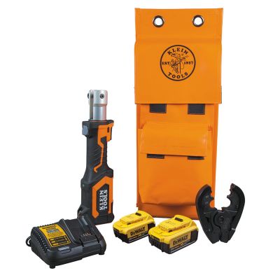 KLEBAT207T14H image(0) - Klein Tools Battery-Operated Crimper, BG Die/D3 Groove, 4 Ah