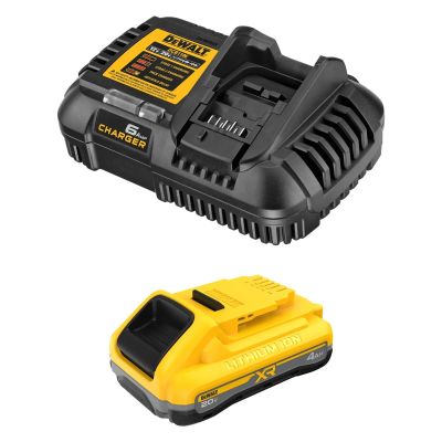DWTDCB2104C image(0) - DeWalt 20V MAX* XR(R) 4Ah Battery + Charger Kit