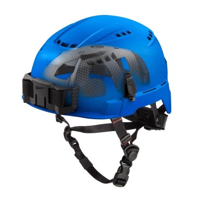 MLW48-73-1354 image(0) - Milwaukee Tool BOLT Blue Vented Safety Helmet with IMPACT ARMOR Liner (USA) - Type 2, Class C