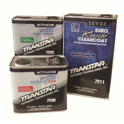 TRP7211 image(0) - Transtar Autobody Products EURO Kwik 7211 Clearcoat, 5 L Can, Euro, 2:1 Mixing