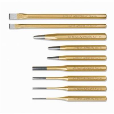 KNP9R400009 image(0) - KNIPEX 9 Pc Punch and Chisel Set