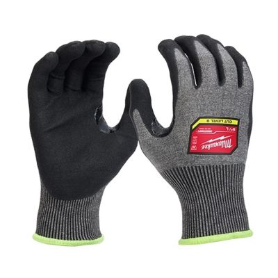 MLW48-73-7030B image(0) - Milwaukee Tool 12 Pair Cut Level 9 High-Dexterity Coated Nitrile Dipped Gloves - S