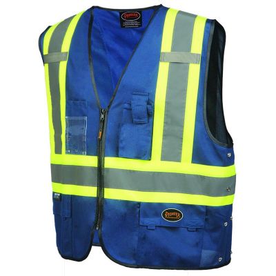 SRWV1021580U-45XL image(0) - Pioneer Safety Vest  - Color:  Navy  - Size: 4/5XL
