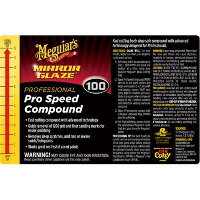 MEGVSLM100 image(0) - Meguiar's Automotive Secondary Label for Compound