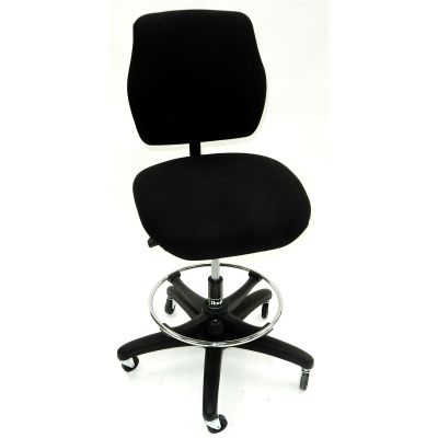 LDS1010555 image(0) - ShopSol Workbench Chair, Upholstered-Black, Simple Control