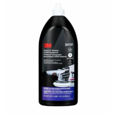 MMM34131 image(0) - 3M&trade; Perfect-It&trade; Random Orbital Compound 34131, 1 Quart (32 fl oz/946 mL), 6/Case