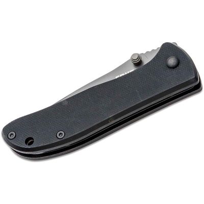 CRK6450K image(1) - CRKT (Columbia River Knife) Drifter 8Cr14MoV Titanium Nitride Plain Blade Folding Knife with Liner Lock G10 Handle - Black