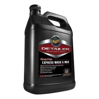 MEGD11501 image(0) - Meguiars Detail Products Detailer D11501 Rinse Free Express Wash and Wax, 1 gal Can, Greenish-Blue, Liquid