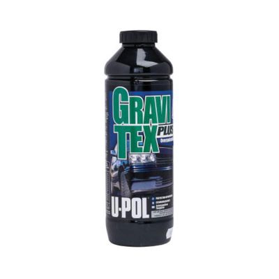 UPO0721 image(0) - U Pol Products GRAVITEX PLUS UP0721 HS Stone Chip Protector, 1 L Bottle, Black, 4 to 6 hr Curing