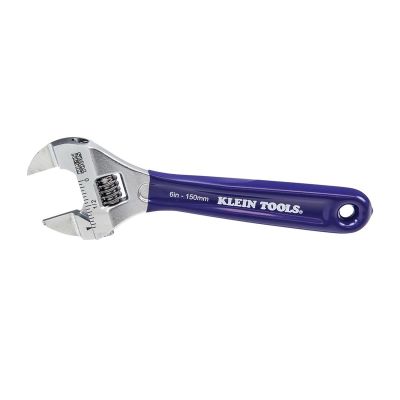 KLED86934 image(0) - Klein Tools Slim-Jaw Adjustable Wrench, 6-Inch
