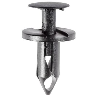 AVC17216 image(0) - AUVECO 17216 Push-Type with Closed End Air Baffle to Under Carriage Retainer, 20 mm Dia Head, Nylon, Black