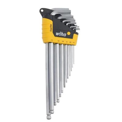 WIH66988 image(0) - WIHA Tools 13 Piece ErgoStar Ball End Hex L-Key Set - Inch