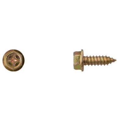 DCO2123PK image(0) - Disco Automotive Hardware (50) 1/4"(14)x 3/4" LICENSE PLATE SCREW