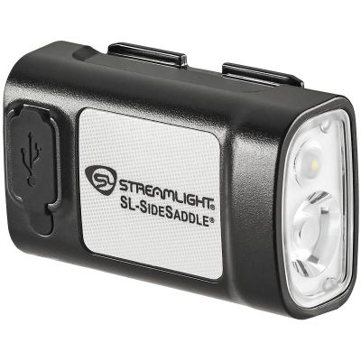 STL61627 image(0) - Streamlight SL-SideSaddle USB Hard Hat and Helmet Light - Includes polymer battery, USB-C cord and (1) hat mount - Black