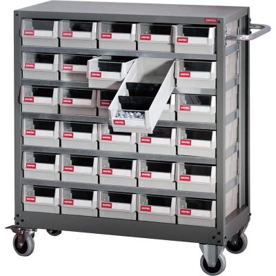 LDS1010016 image(0) - ShopSol PART CABINET STEEL MOBILE - 30 DRAWERS