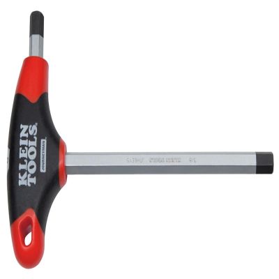 KLEJTH6E13 image(0) - Klein Tools 1/4-Inch Hex Key, Journeyman&trade; T-Handle, 6-Inch