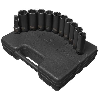 SUN2611 image(0) - SUNEX 11 PC. EXTRA DEEP SAE/METRIC SKT SET