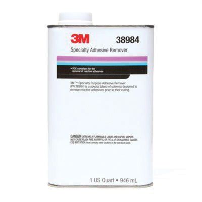 MMM38984 image(0) - 3M 38984 Specialty Adhesive Remover, 1 qt Can, Liquid, Transparent